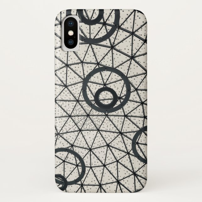 Capa Para iPhone, Case-Mate Círculos Abstrato preto e branco (Verso)