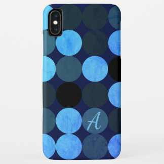 Capa Para iPhone Da Case-Mate Círculos Azuis Modernos & Monograma