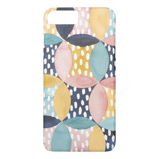 Capa Para iPhone, Case-Mate Círculos Geométricos de Aquarela (Verso)
