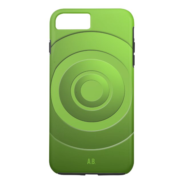 Capa Para iPhone, Case-Mate Círculos Geométricos Modernos Verde limão quaisque (Verso)