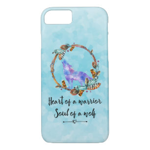 Capa Para iPhone Da Case-Mate Citação de Howling Wolf em Boho Wreath