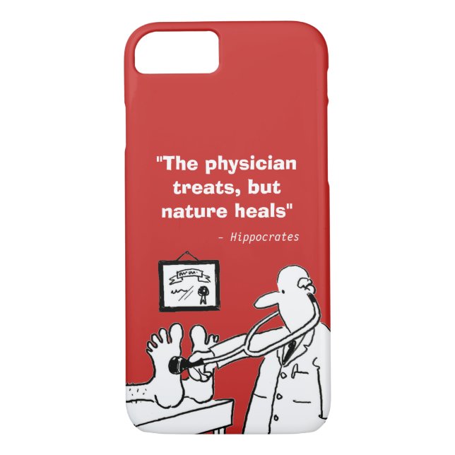 Capa Para iPhone, Case-Mate Citação médica inspiradora e imagem engraçada (Verso)
