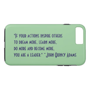Capa iPhone 8 Plus/7 Plus Citações da liderança de John Quincy Adams