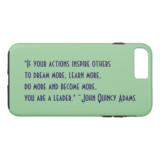 Capa Para iPhone, Case-Mate Citações da liderança de John Quincy Adams (Verso (Horizontal))