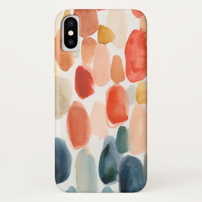 Capa Para iPhone, Case-Mate Citrus Season - Coral e Blue Stones (Verso)