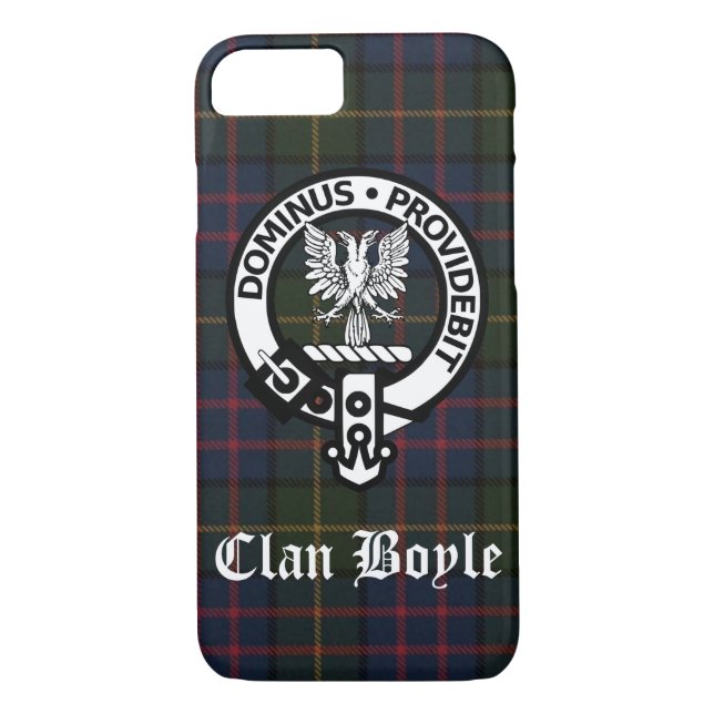 Capa Para iPhone, Case-Mate Clan Boyle Crest Crachá & Tartan (Verso)