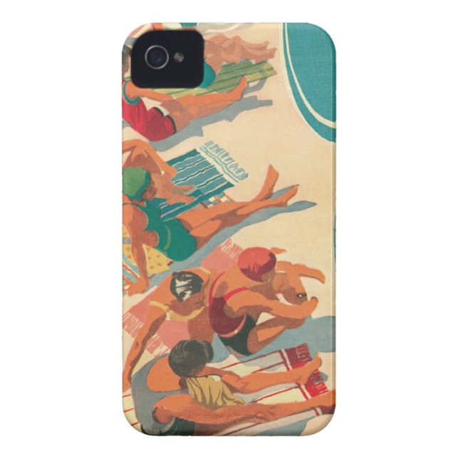 Capa Para iPhone, Case-Mate Clube da praia do paraíso (Traseira)
