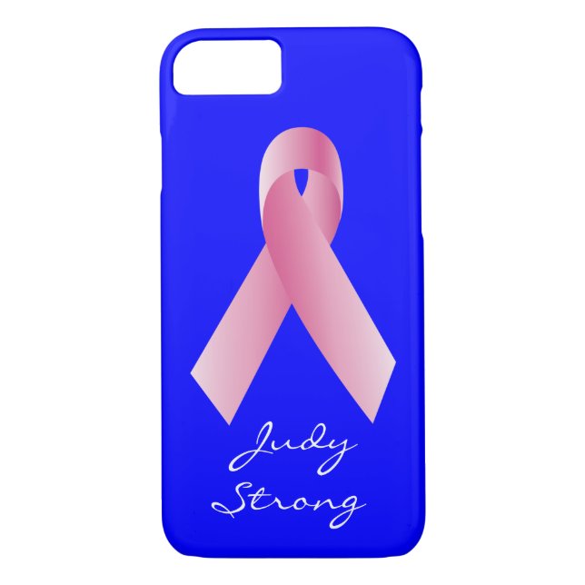 Capa Para iPhone, Case-Mate Coaches para uma Faixa Causa_Rosa_Friso_personaliz (Verso)