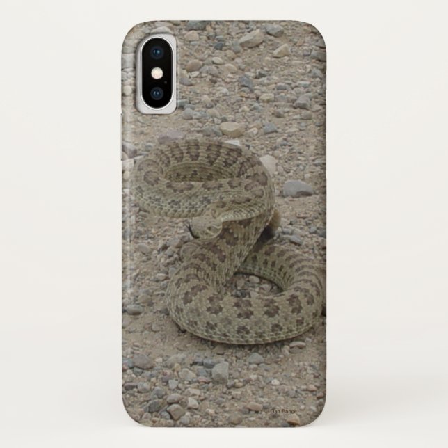 Capa Para iPhone, Case-Mate Cobra de pradaria R9 enrolada (Verso)