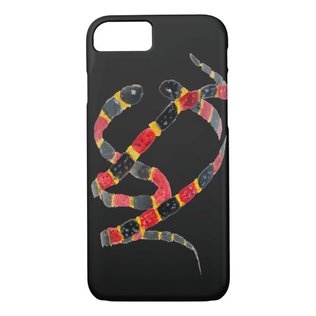 Capa Para iPhone, Case-Mate Cobra de torção de arte em animais répteis (Verso)