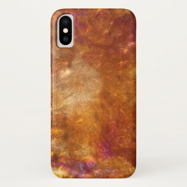 Capa Para iPhone, Case-Mate Cobre martelado com Patina (Verso)