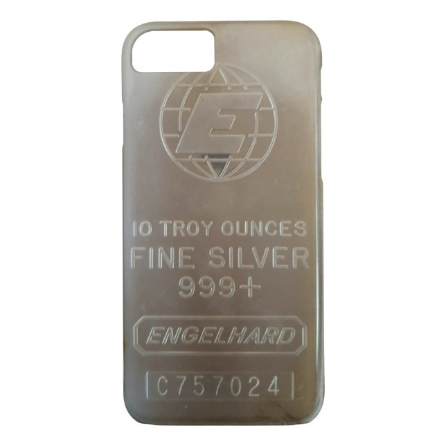 Capa Para iPhone, Case-Mate Cobrir de Iphone do bar de prata de Engelhard (Verso)
