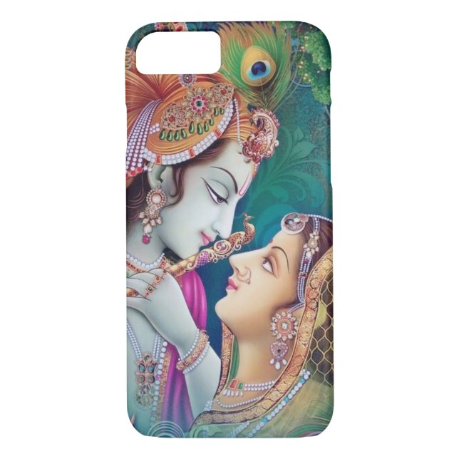 Capa Para iPhone, Case-Mate Cobrir do iPhone de Radha-Krishna (Verso)