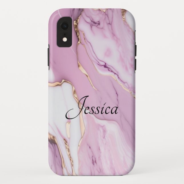 Capa Para iPhone, Case-Mate Código QR preto elegante e elegante (Verso)