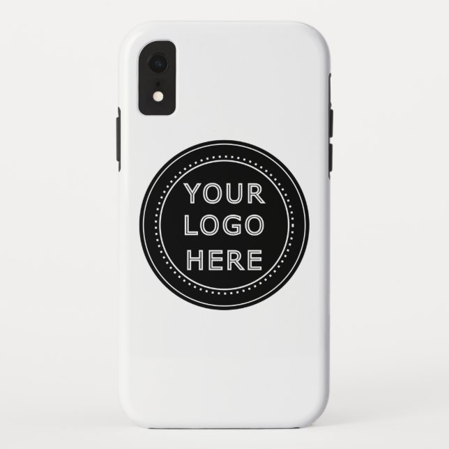Capa Para iPhone, Case-Mate Código QR preto elegante e elegante (Verso)