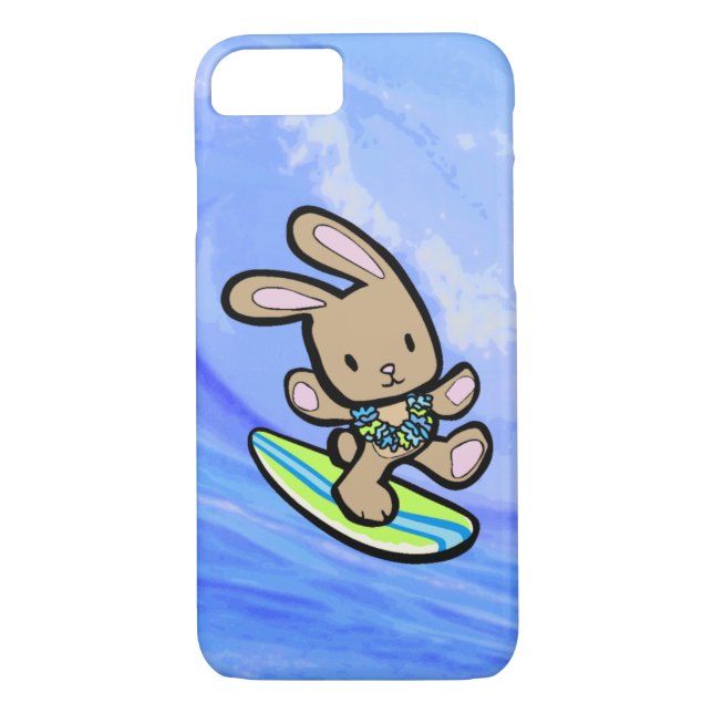 Capa Para iPhone, Case-Mate Coelhinho de Chocolate Hawaiian Surfing (Verso)