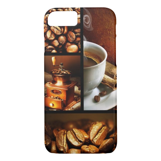 Capa Para iPhone, Case-Mate Colagem 2 do café (Verso)