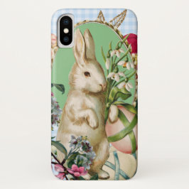 Capa Para iPhone Da Case-Mate Colagem de Coelhinhos e Ovos da Páscoa Vintage