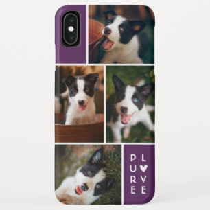 Capa Para iPhone Da Case-Mate Colagem de Fotos Moderna 4 Amor Puro Roxo de ame