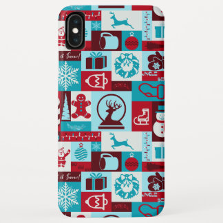 Capa Para iPhone Da Case-Mate Colagem de Natal (Vermelho/Azul)