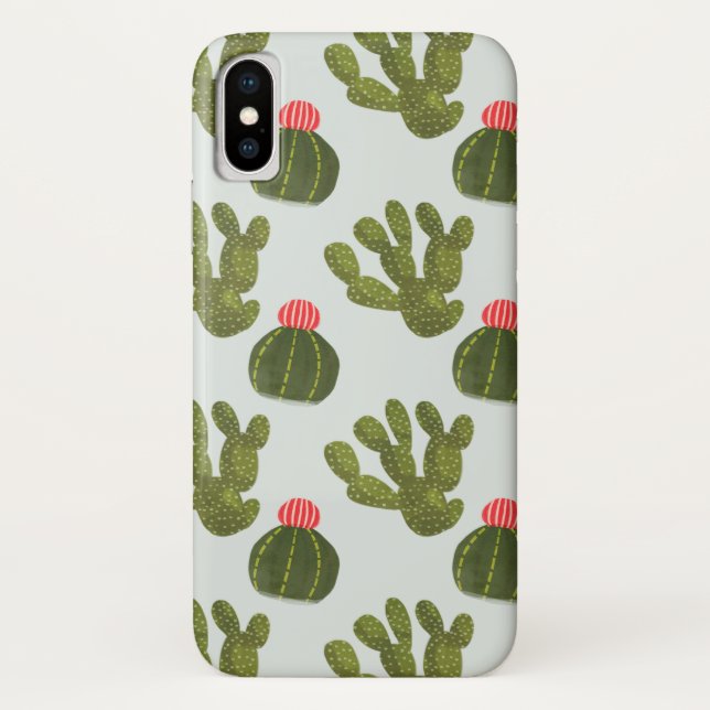 Capa Para iPhone, Case-Mate Coleção Llamarama | Padrão Cactus Cute (Verso)
