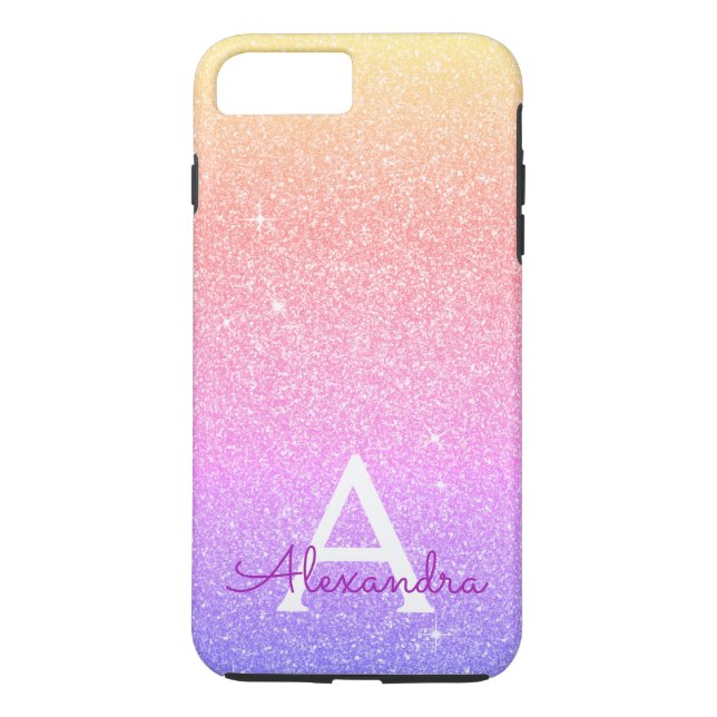 Capa Para iPhone, Case-Mate Coletor de Pastas Rosa e Monograma de Faíscas (Verso)