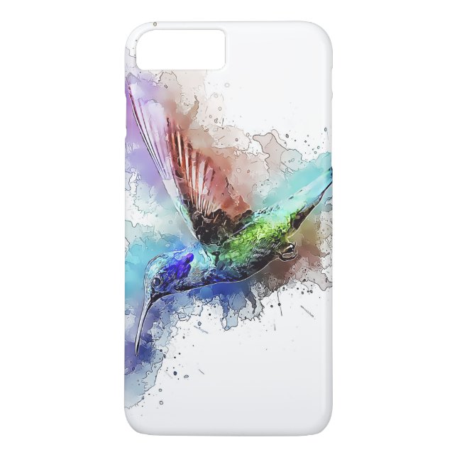 Capa Para iPhone, Case-Mate Colibri da aguarela (Verso)