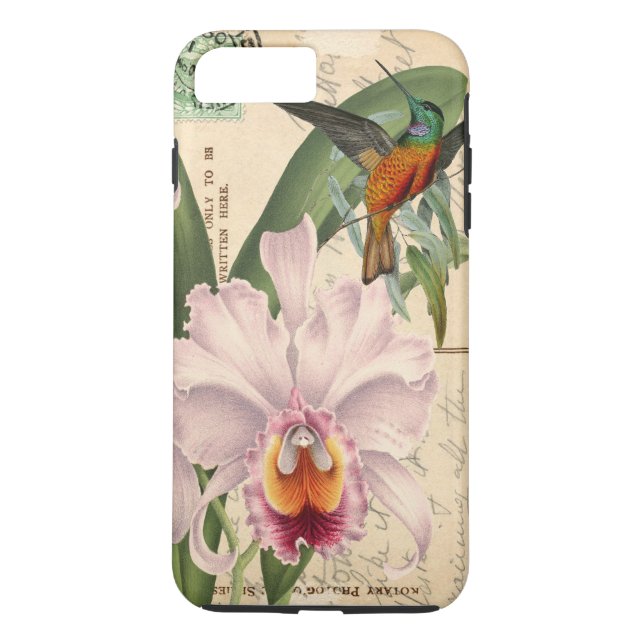 Capa Para iPhone, Case-Mate Colibri e orquídea (Verso)