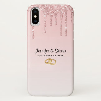 Capa Para iPhone Da Case-Mate Colírio Rosa De Casamento Moderno