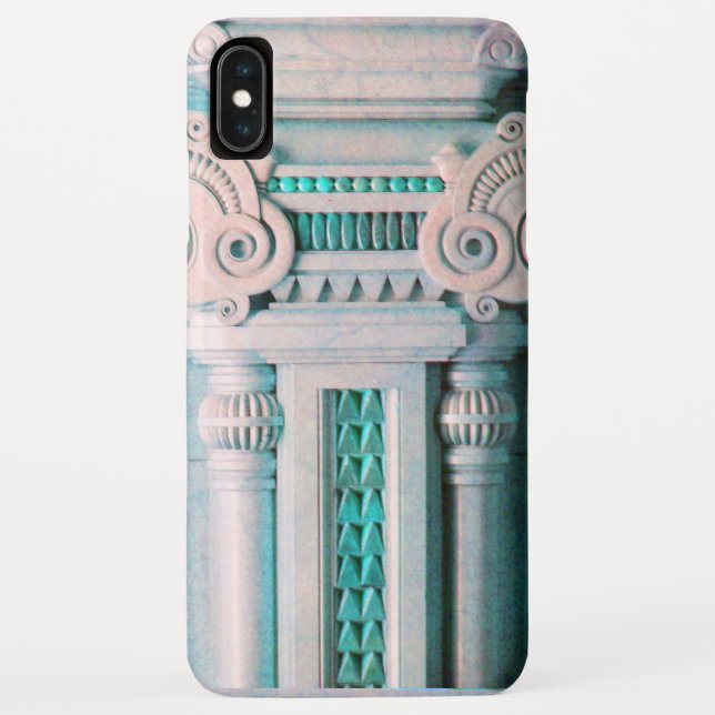 CAPA PARA iPhone, Case-Mate  COLUNA MARÁVEL ELEGANTE,DESIGN INTERIOR AZUL DE TI (Verso)