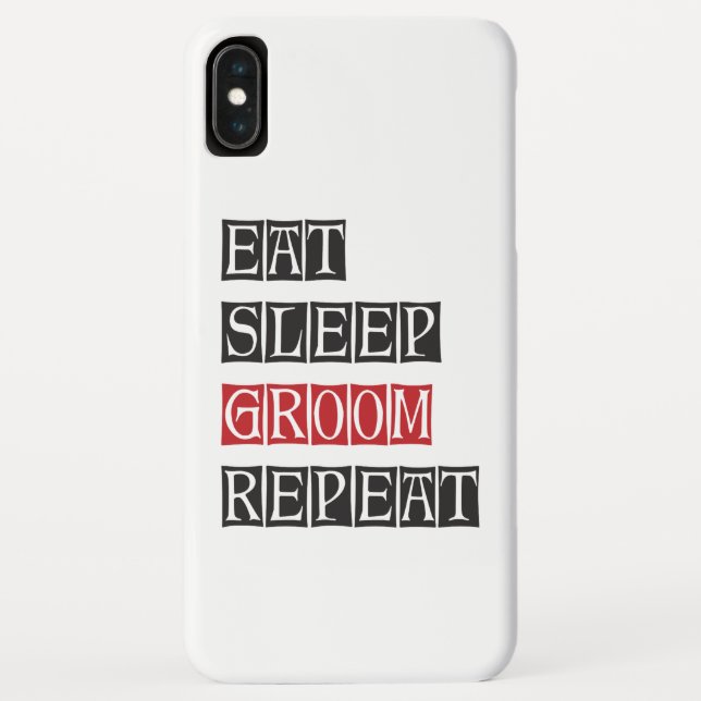 Capa Para iPhone, Case-Mate Coma Dormir Arrumar Repetir (Verso)