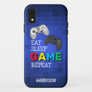 Capa Para iPhone Da Case-Mate Coma, Dormir, Jogar, Repetir Gamer Personalizado