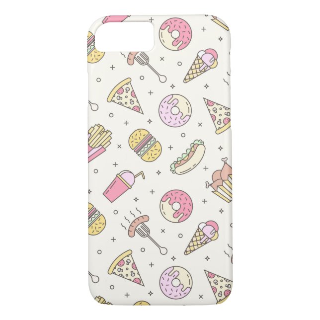Capa Para iPhone, Case-Mate Comida rápida (Verso)