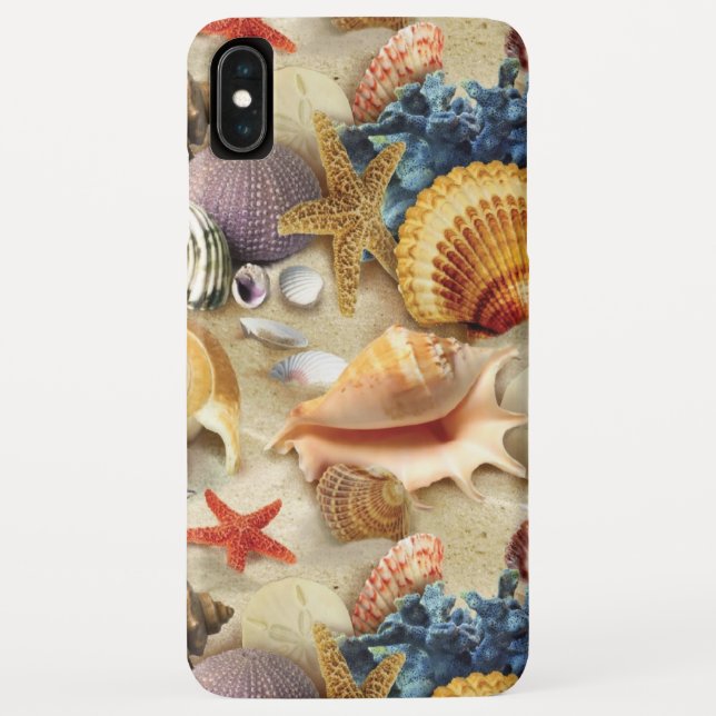 Capa Para iPhone, Case-Mate Conchas marítimas na praia (Verso)