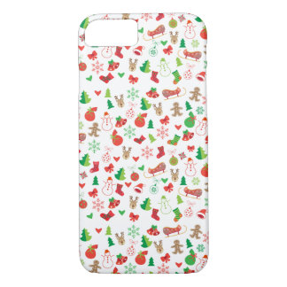 Capa iPhone 8/ 7 Condecoração XMAS de Natal para iPhone / iPad case