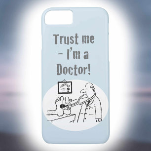 Capa Para iPhone Da Case-Mate Confie em mim. Sou um Doutor! Cartoon Engraçado