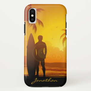Capa Para iPhone Da Case-Mate Conjunto de sol personalizado praia surf