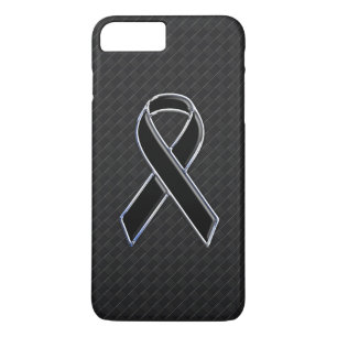 Capa iPhone 8 Plus/7 Plus Consciência preta à moda da fita