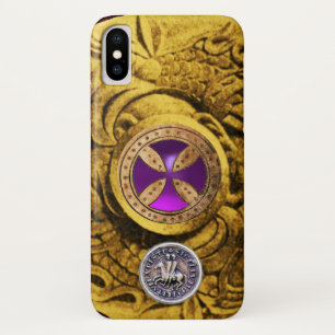 CAPA PARA iPhone X  CONSERVAÇÃO CRUZADA E SELO DO MODELO KNIGHTS
