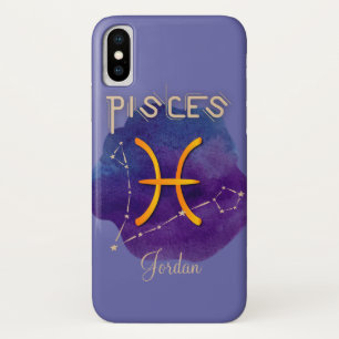 Capa Para iPhone Da Case-Mate Constelação de Peixes de Sinal Zodiac Personaliz