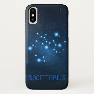 Capa Para iPhone X Constelação Sagittarius Zodiac