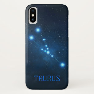 Capa Para iPhone X Constelação Taurus Zodiac