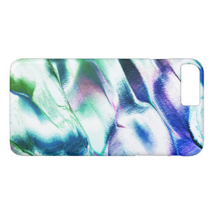 Capa iPhone 8 Plus/7 Plus Cor clara esculpida do metal mate, verde a azul
