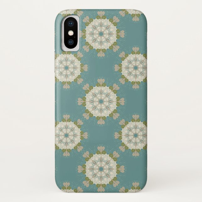 Capa Para iPhone, Case-Mate Cor damasco com elementos abstrato (Verso)