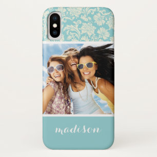 Capa Para iPhone Da Case-Mate Cor damasco de Fotografias e Nomes Personalizados 