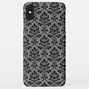 Capa Para iPhone Da Case-Mate Cor damasco Feuille Preto na Cinza
