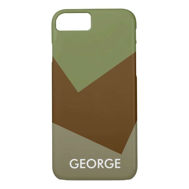Capa Para iPhone, Case-Mate Cor - de - fundo apenas - castanho escuro (Verso)