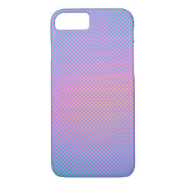 Capa iPhone 8/ 7 Cor de pérola rosa azul fibra de carbono padroniza