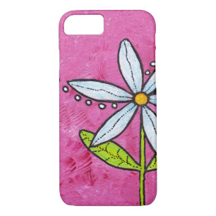 Capa Para iPhone Da Case-Mate Cor-de-rosa-rosa-margarida branca