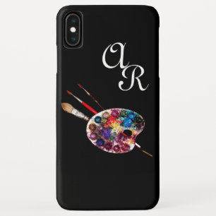 Capa Para iPhone Da Case-Mate COR DO ARTISTA PALETTE MONOGRAMA Preto